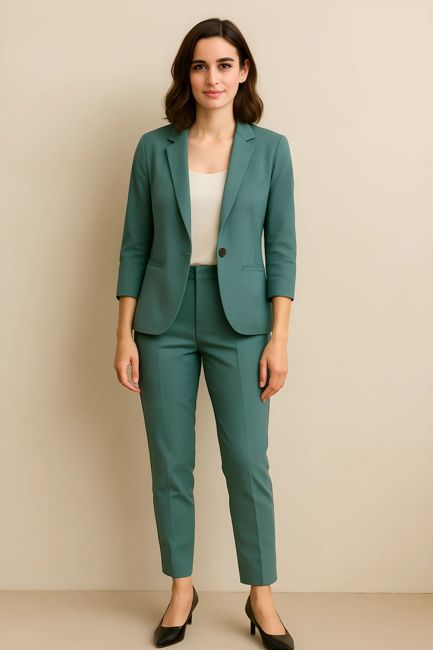 Zweiteiliges Damen Anzug Set – Blazer & Hose für Business, Büro & elegante Anlässe