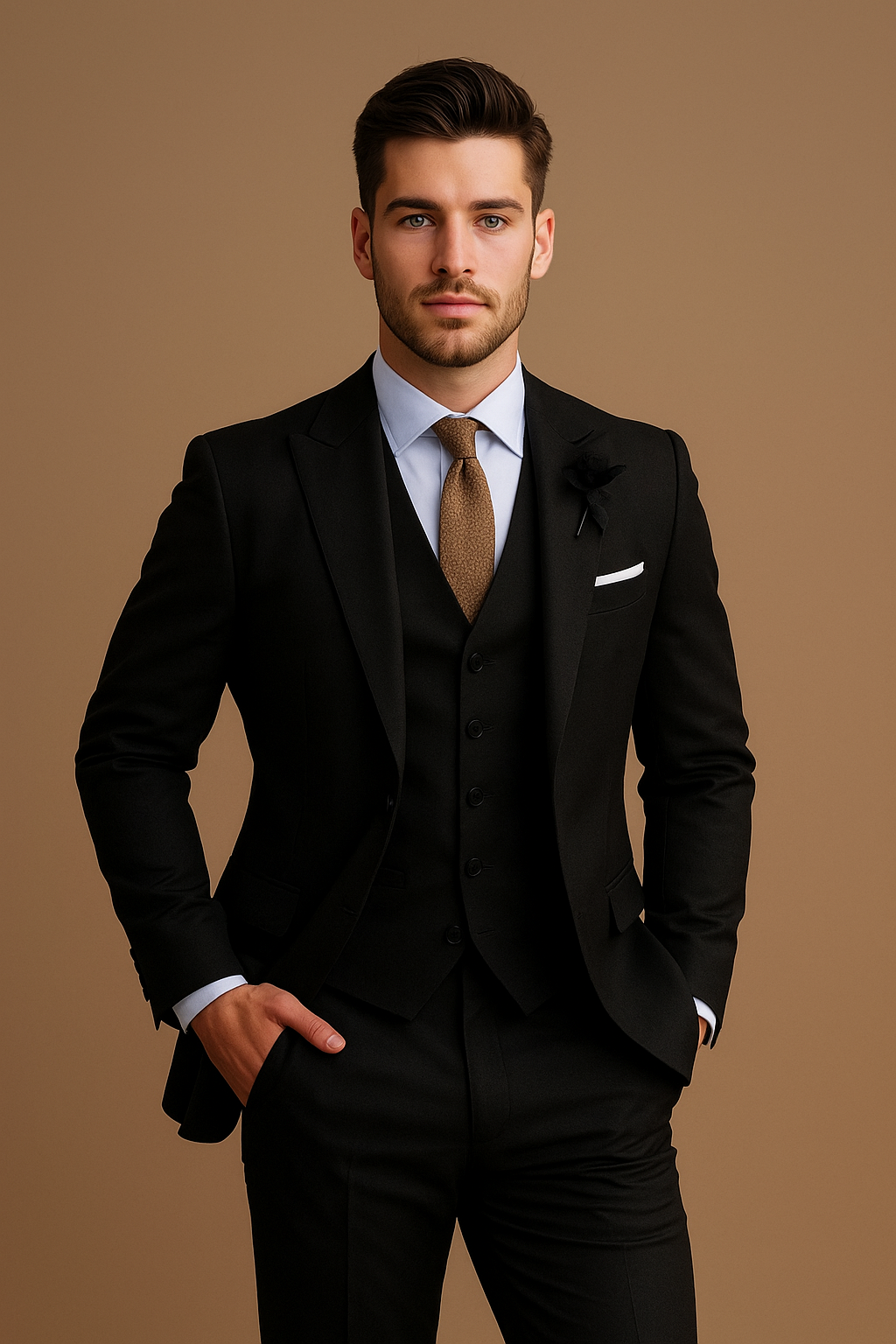 Eleganter und Moderner Dreiteiler Anzug - Für besondere Anlässe