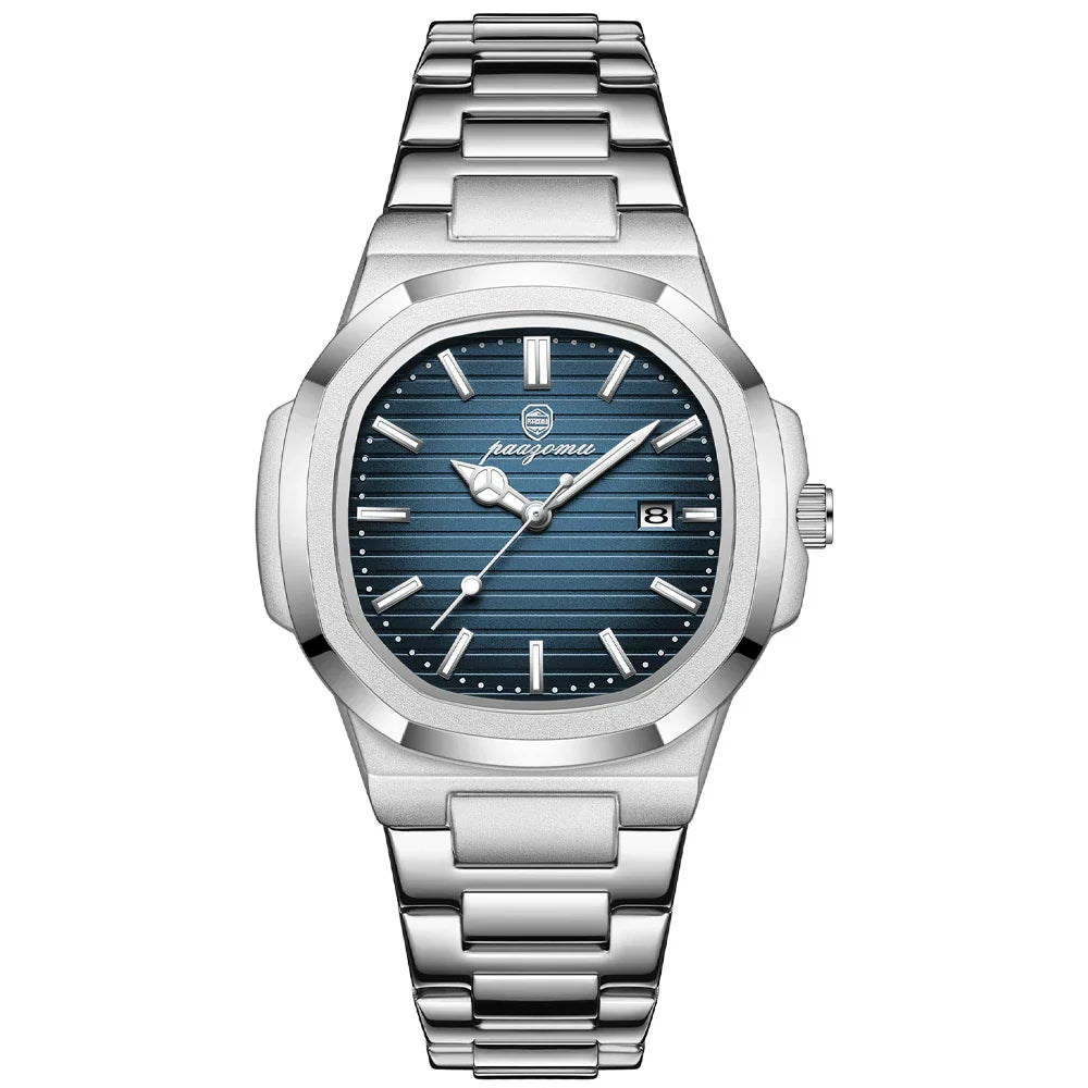 Elegante Herren Armbanduhr aus Edelstahl – Stilvoll & Klassisch