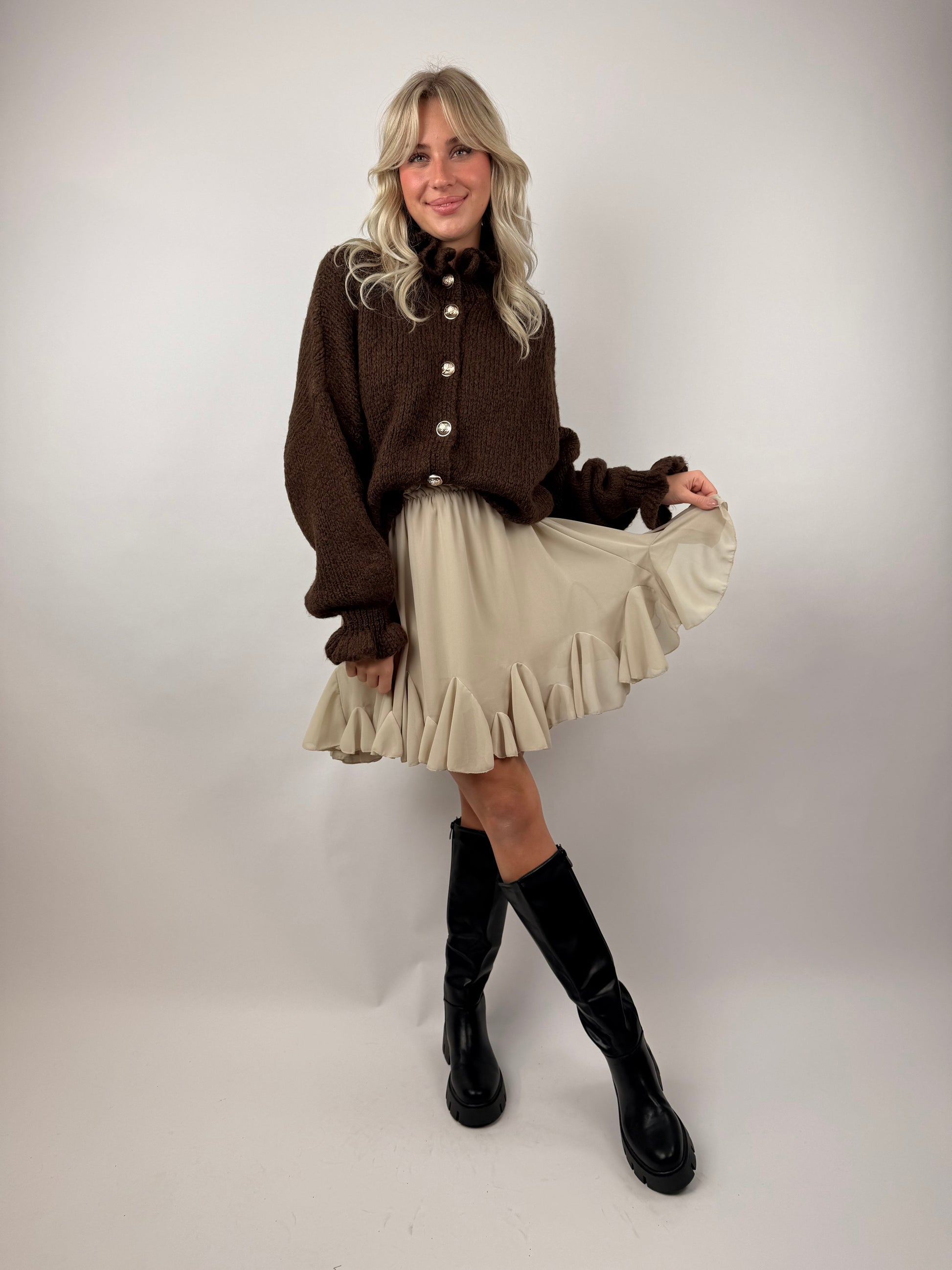 Cardigan mit Rüschenkragen Melli 1