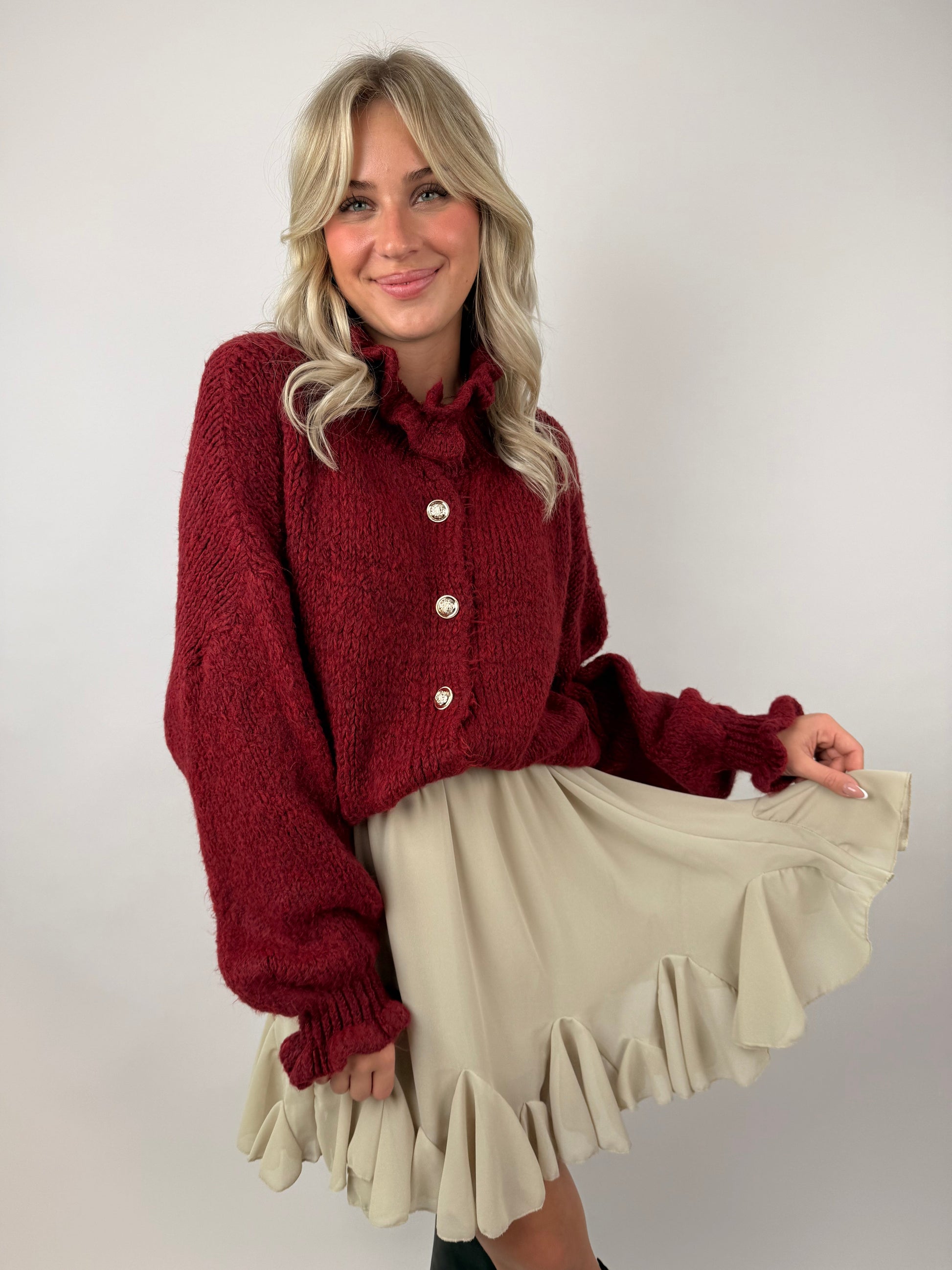 Cardigan mit Rüschenkragen Melli 8