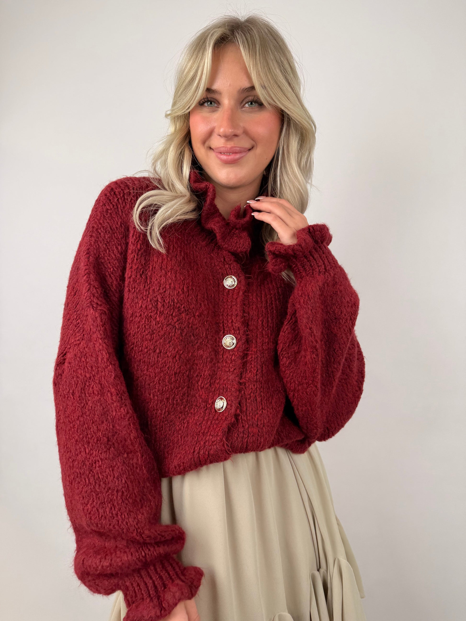 Cardigan mit Rüschenkragen Melli 9