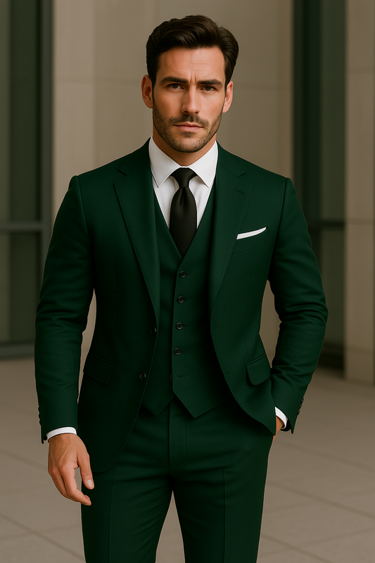 Premium Herren Anzugset 3-teilig für Hochzeit und formelle Anlässe