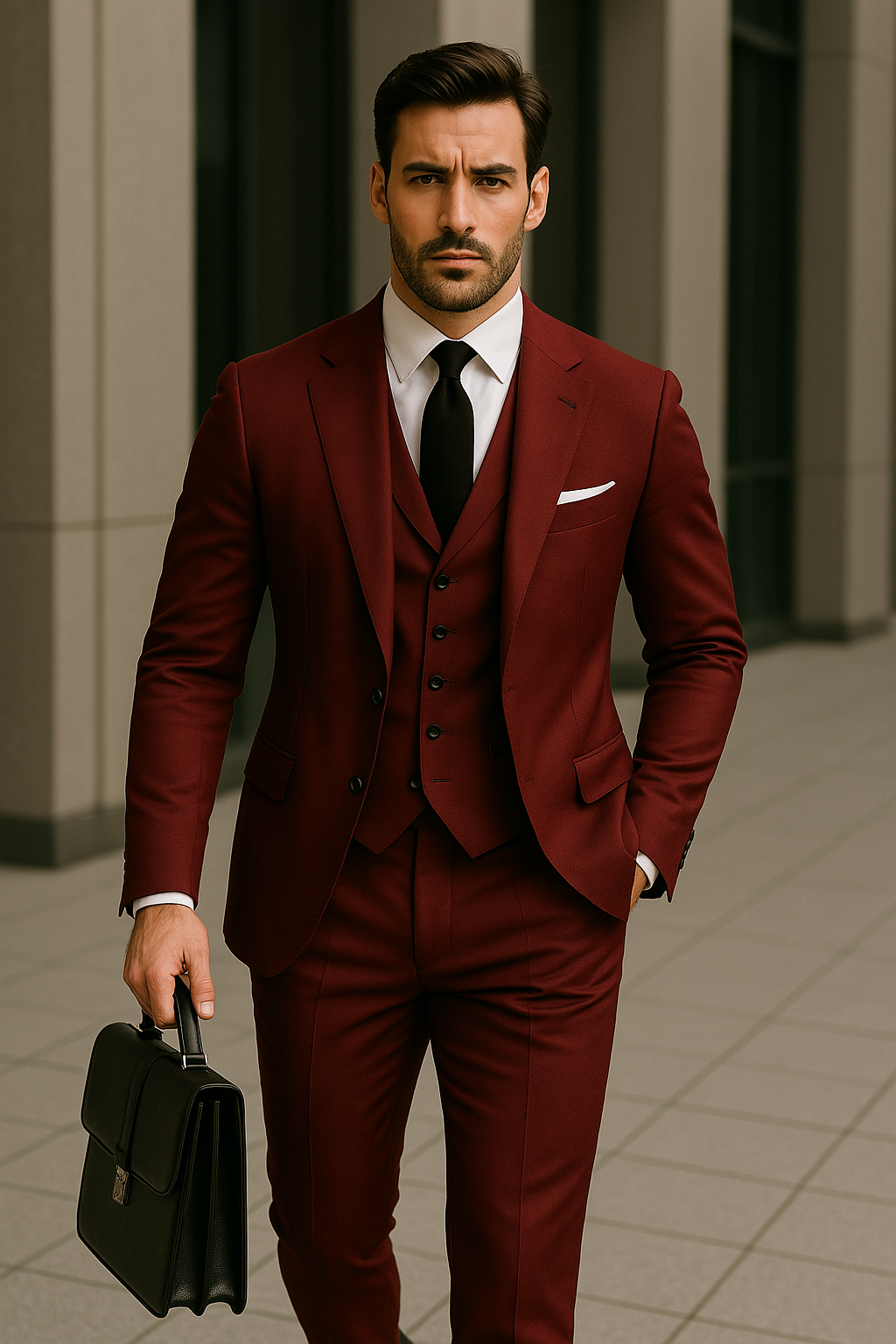 Premium Herren Anzugset 3-teilig für Hochzeit und formelle Anlässe