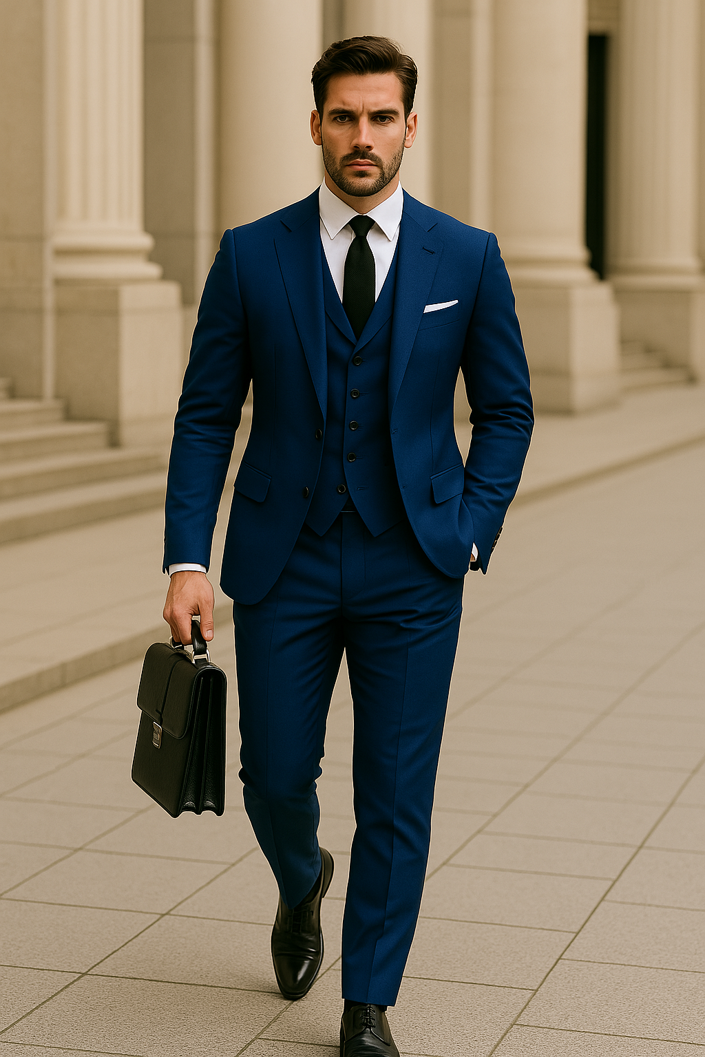 Premium Herren Anzugset 3-teilig für Hochzeit und formelle Anlässe