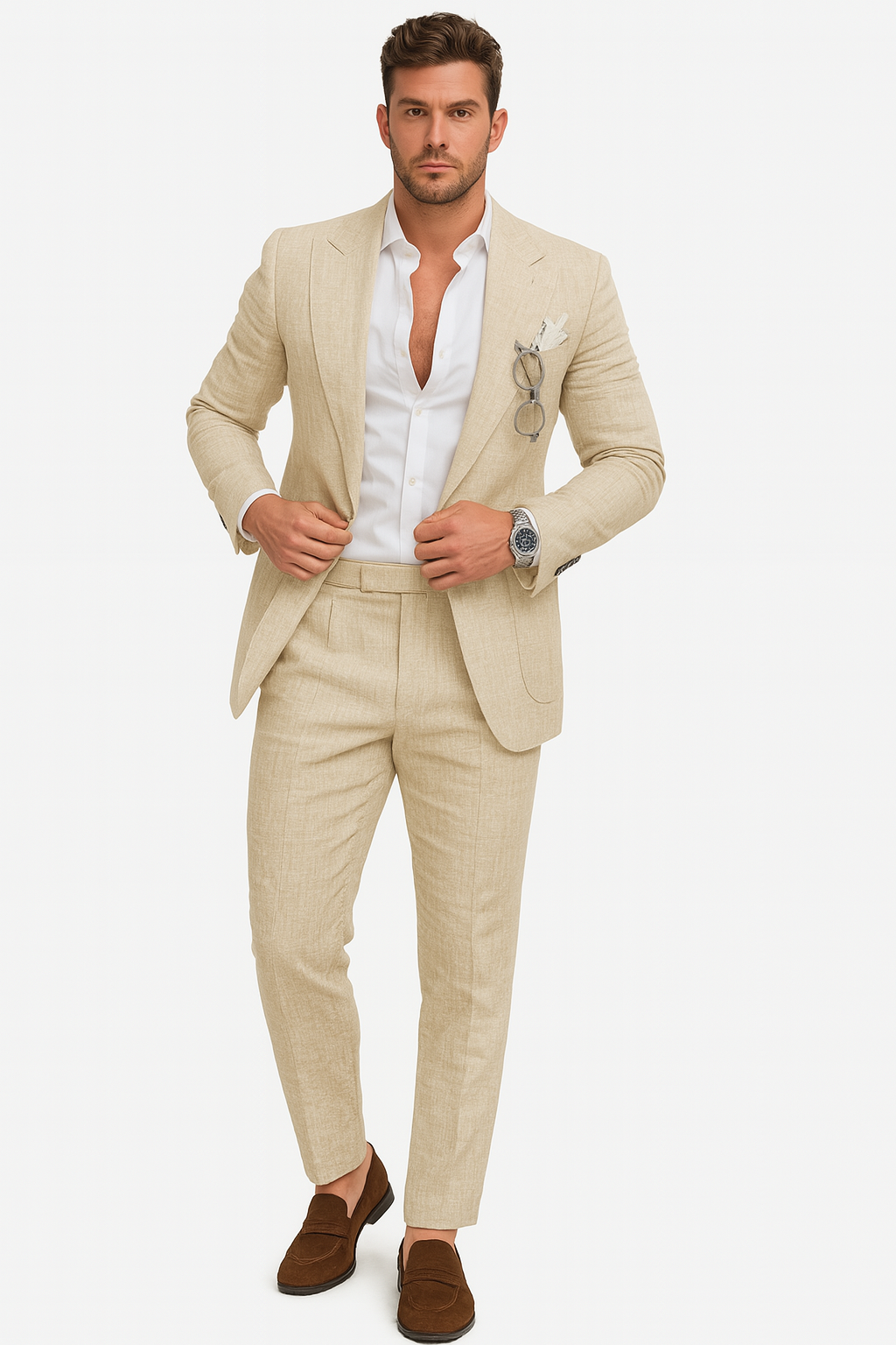 Eleganter Sommeranzug Herren – Luftig, stilvoll & ideal für Anlässe