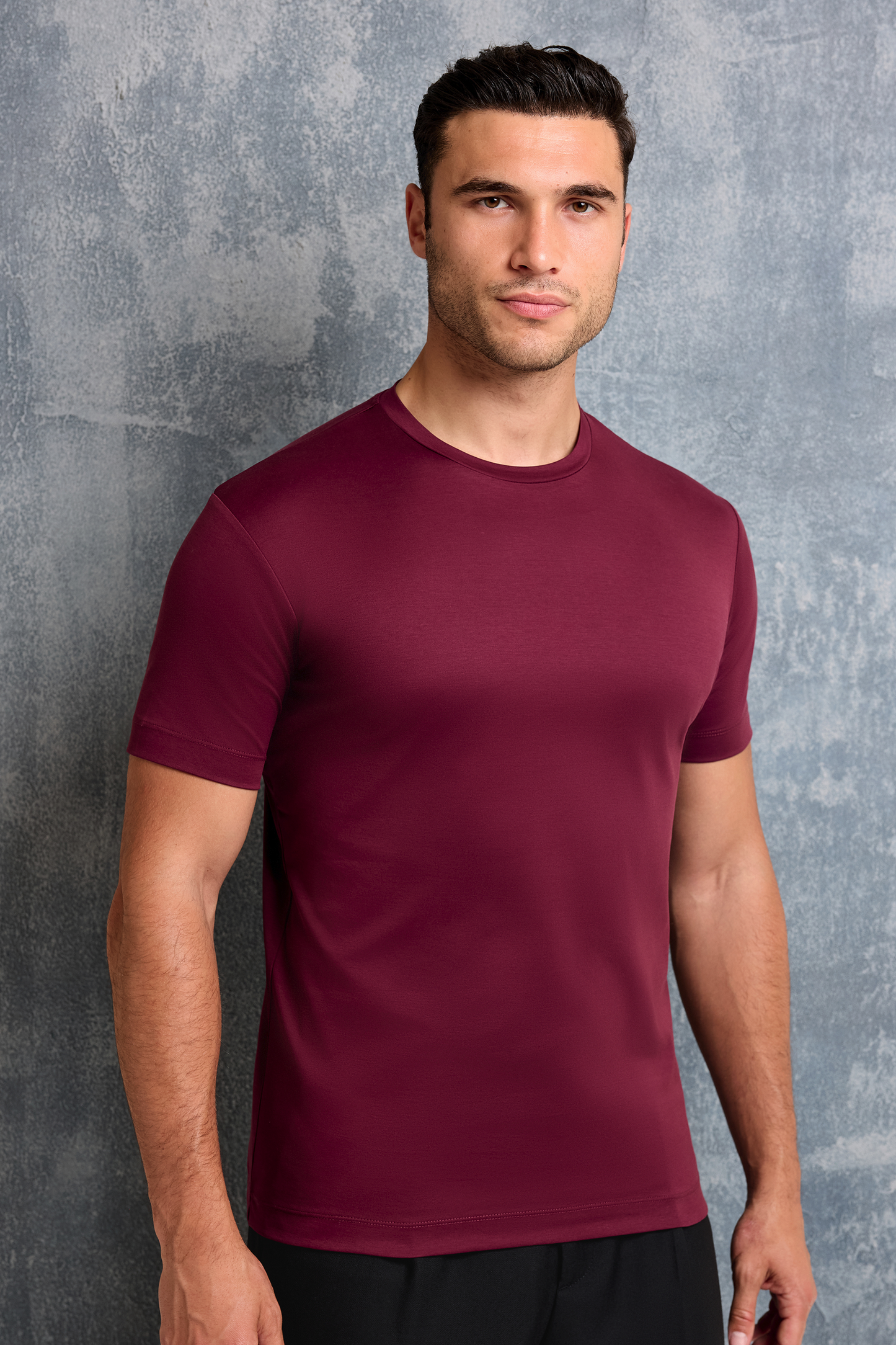 Herren Slim Fit Tshirt - Basic Look maximale Eleganz