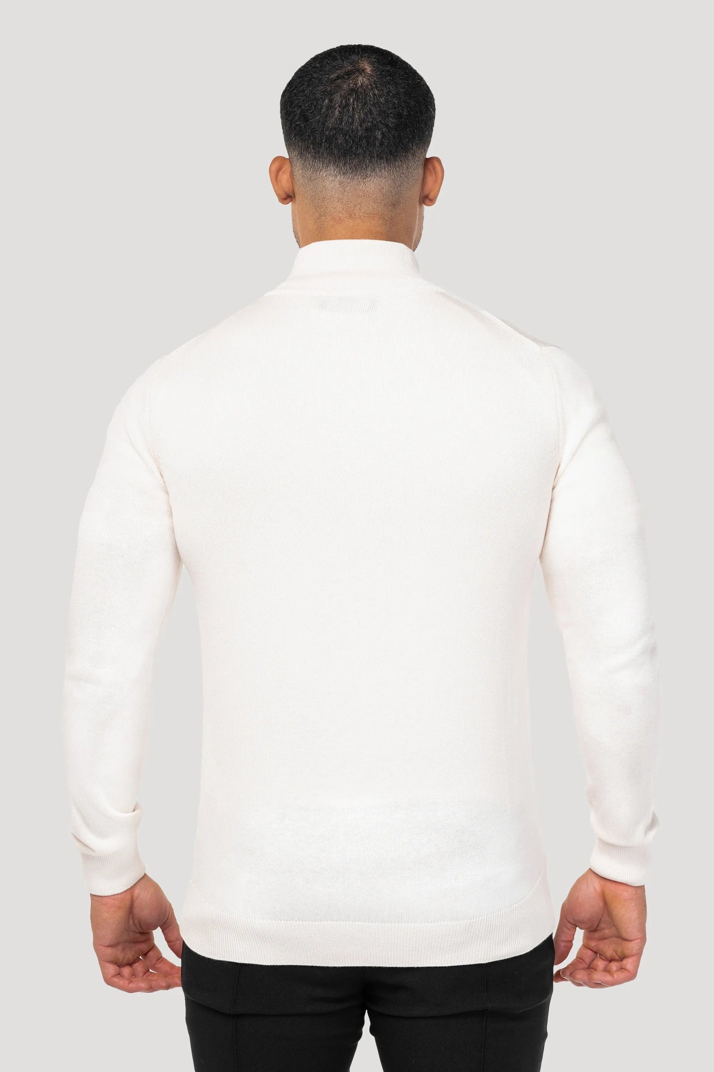 Herren Strickjacke -Strickjacke mit durchgehendem Reißverschluss