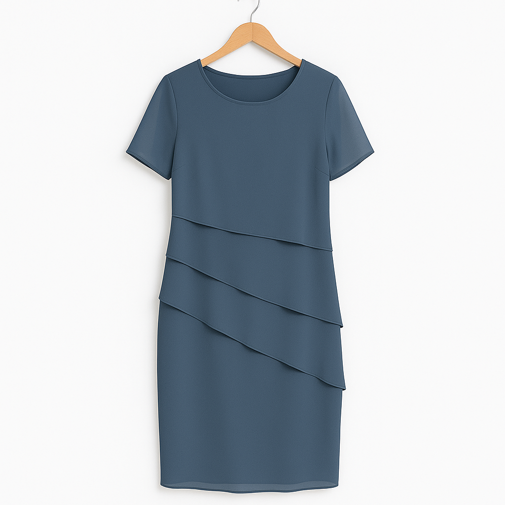 Damen Chiffonkleid Leicht für Festliche Anlässe und Hochzeitsgäste