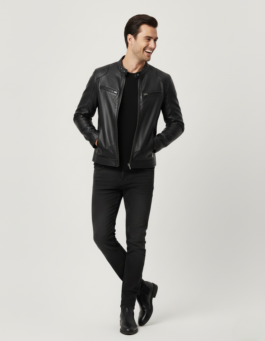 Herren Lederjacke Chiron - Zeitlos Elegant & Robust