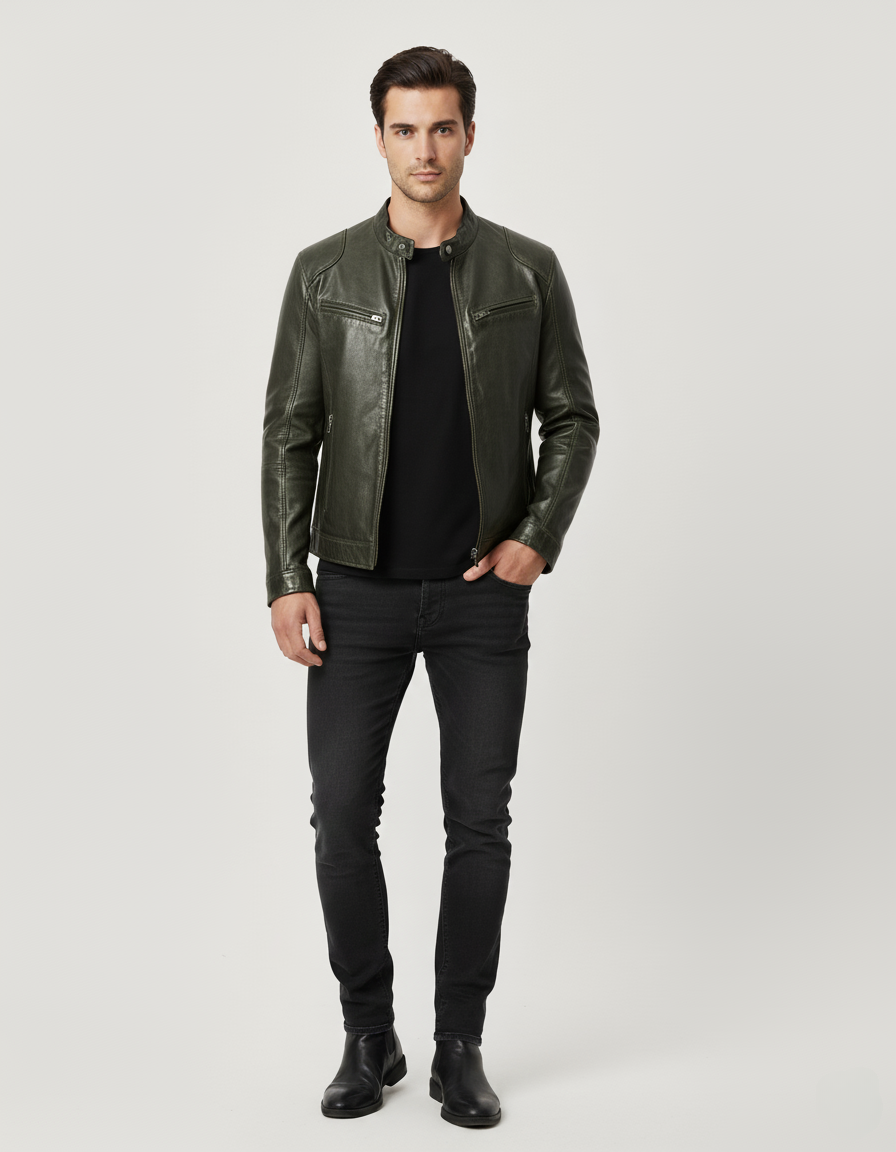Herren Lederjacke Chiron - Zeitlos Elegant & Robust
