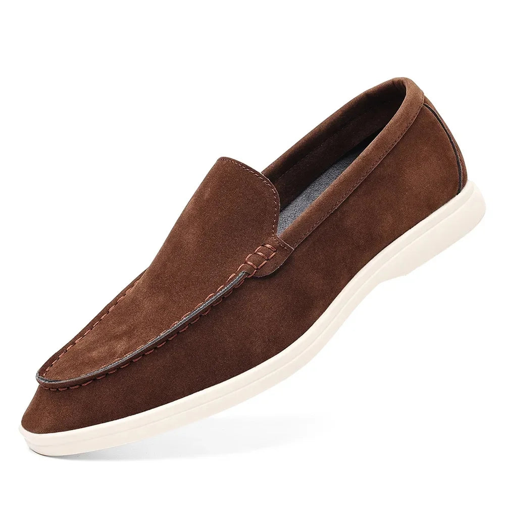 Herren Slipper Braun Größe 42 PU Leder - Elegante Schlupfschuhe im Britischen Stil 7