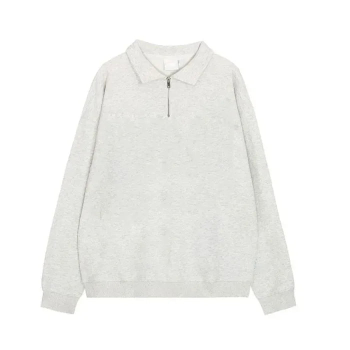 Herren Sweatshirt Grau Größe M Slim Fit Baumwolle 4