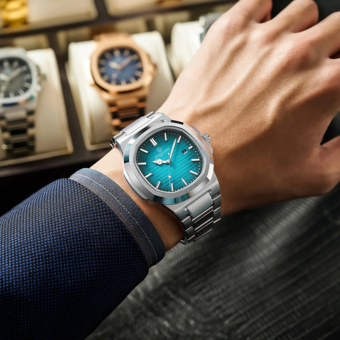 Elegante Herren Armbanduhr aus Edelstahl – Stilvoll & Klassisch