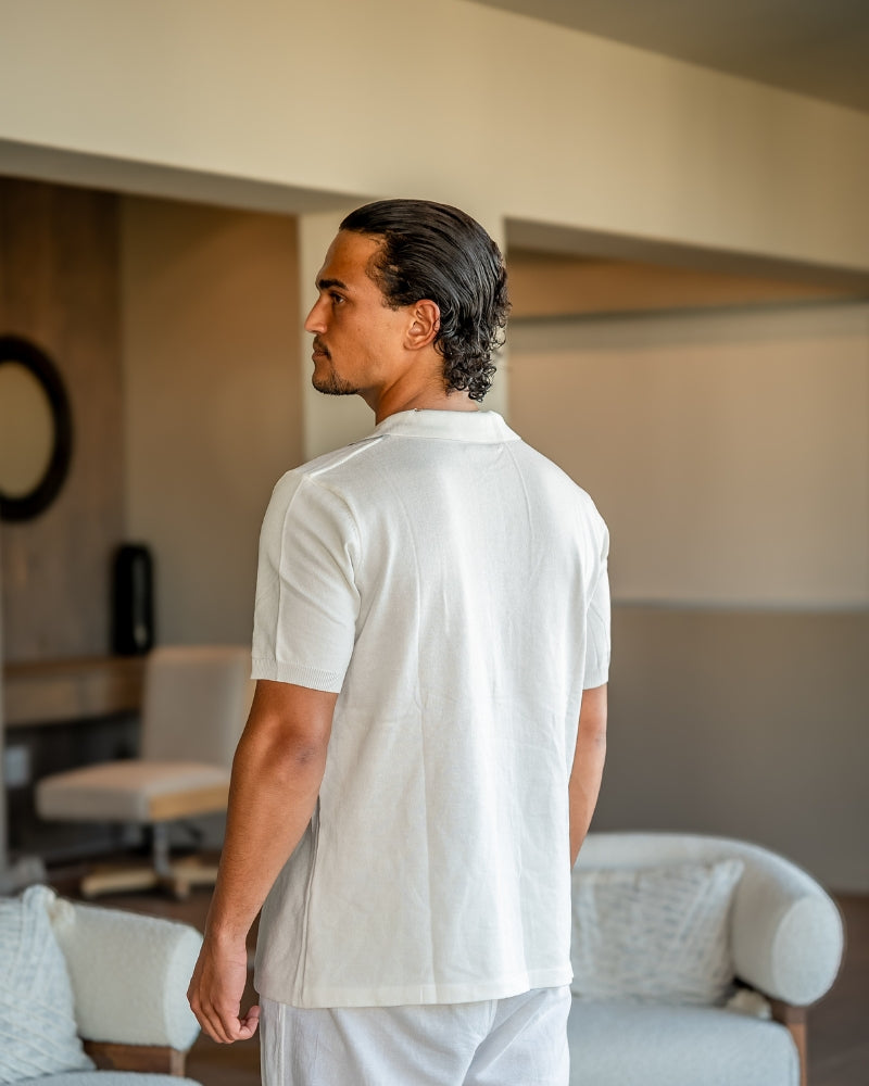 Herren Polo Shirt Blau Größe M 100% Baumwolle-4