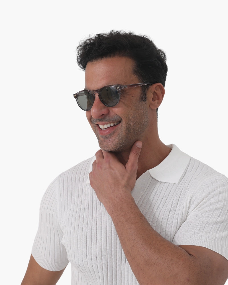 Herren Sonnenbrille Grau Einheitsgröße Polarisiert 95% UV-Schutz-2