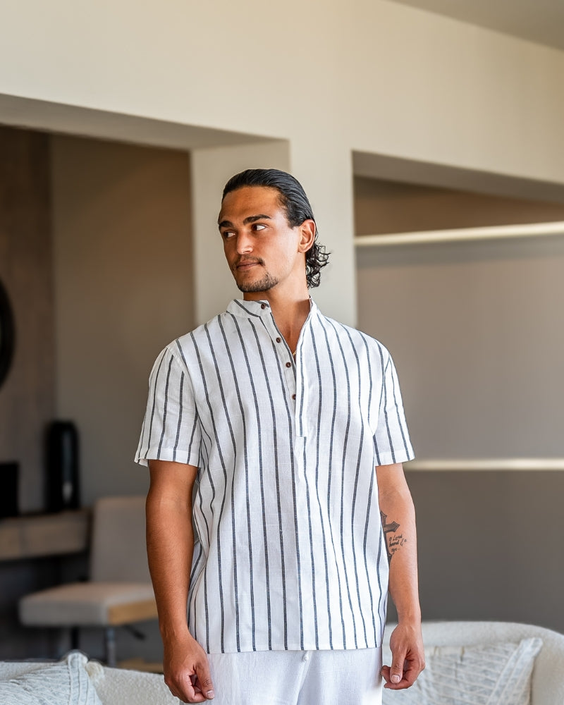 Herren Polo Shirt Blau Größe M 100% Bio-Baumwolle-6