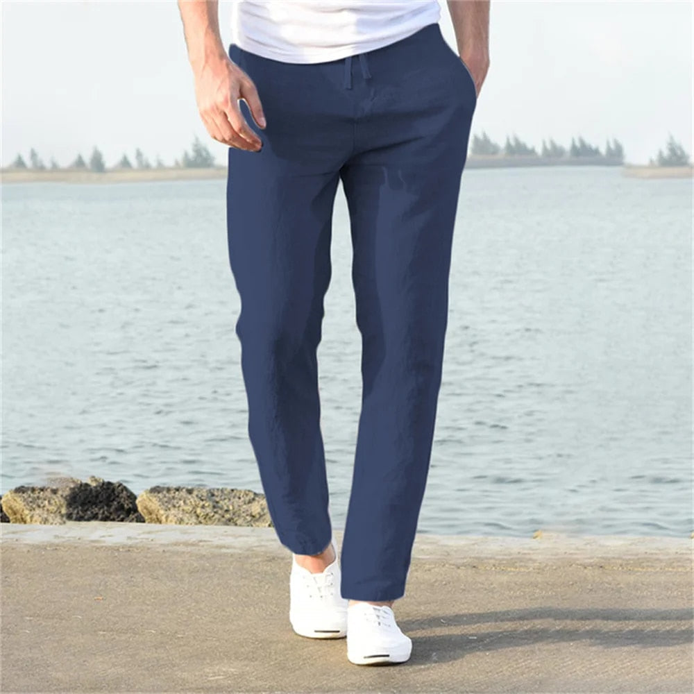 Leichte Herren Leinenhose, casual und komfortabel 5