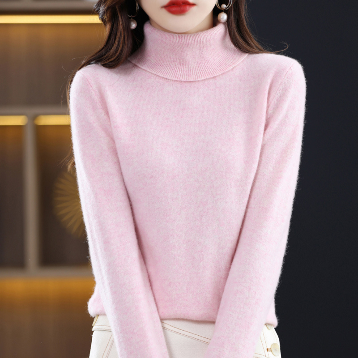 Luxe Kaschmir Damen Rollkragenpullover - Elena 6
