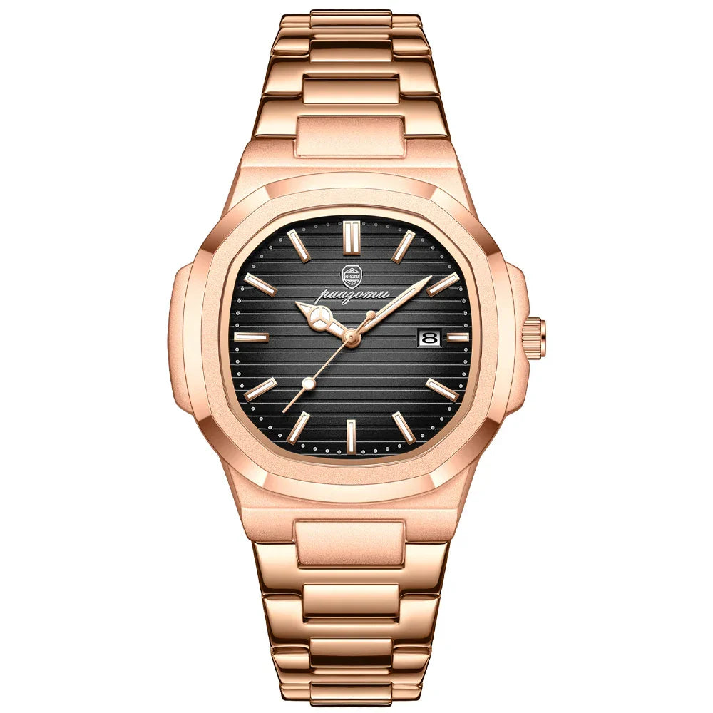 Elegante Herren Armbanduhr aus Edelstahl – Stilvoll & Klassisch