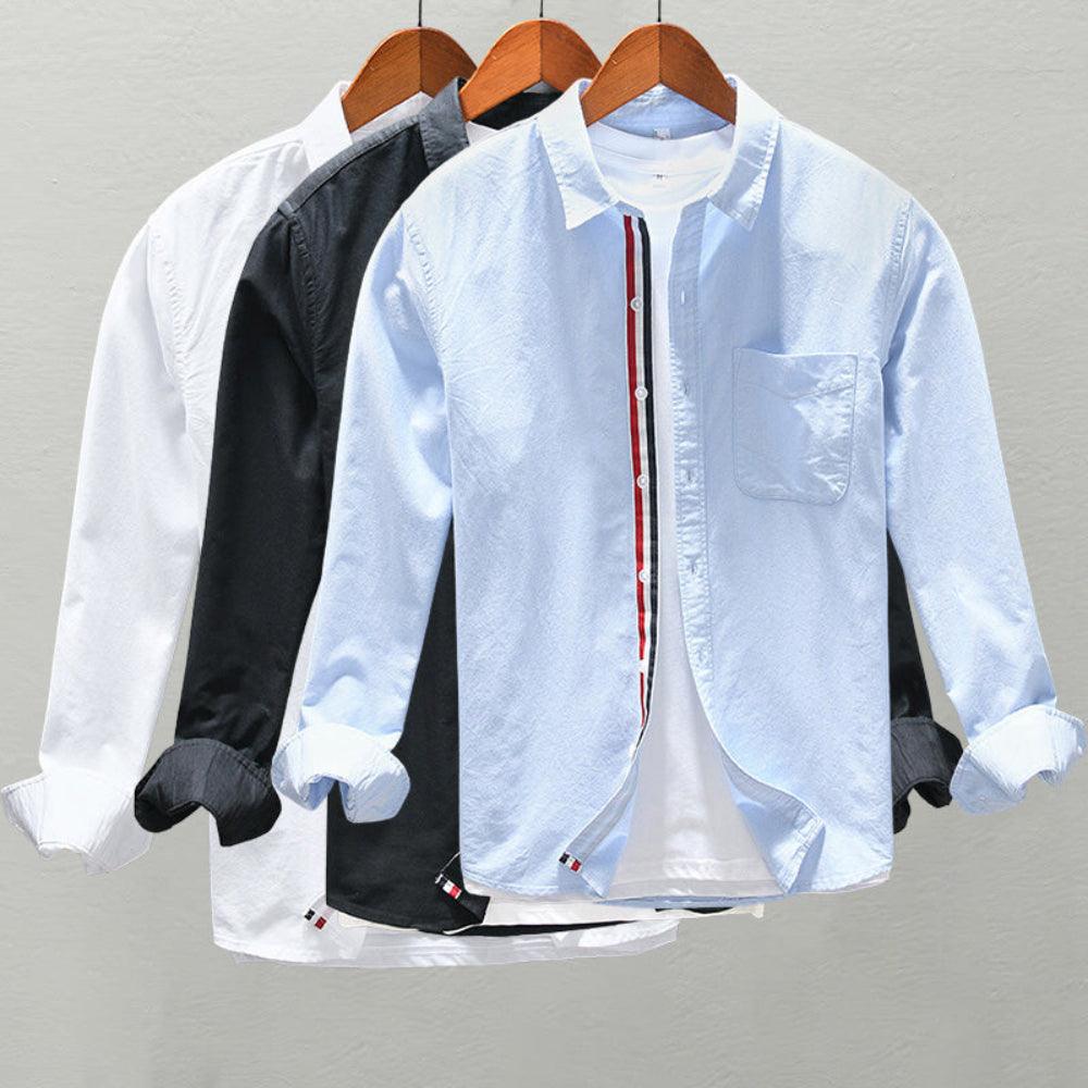 Herren Hemd Langarm – Modernes Freizeithemd in Slim Fit mit klassischem Kragen
