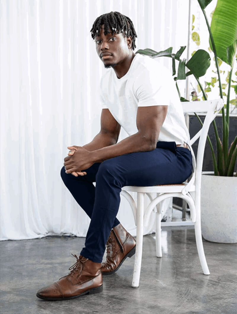 Noa Stretch Pants - Blau 6