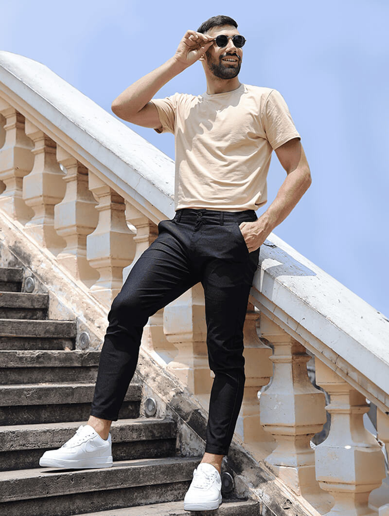 Noa Stretch Pants - Schwarz 1