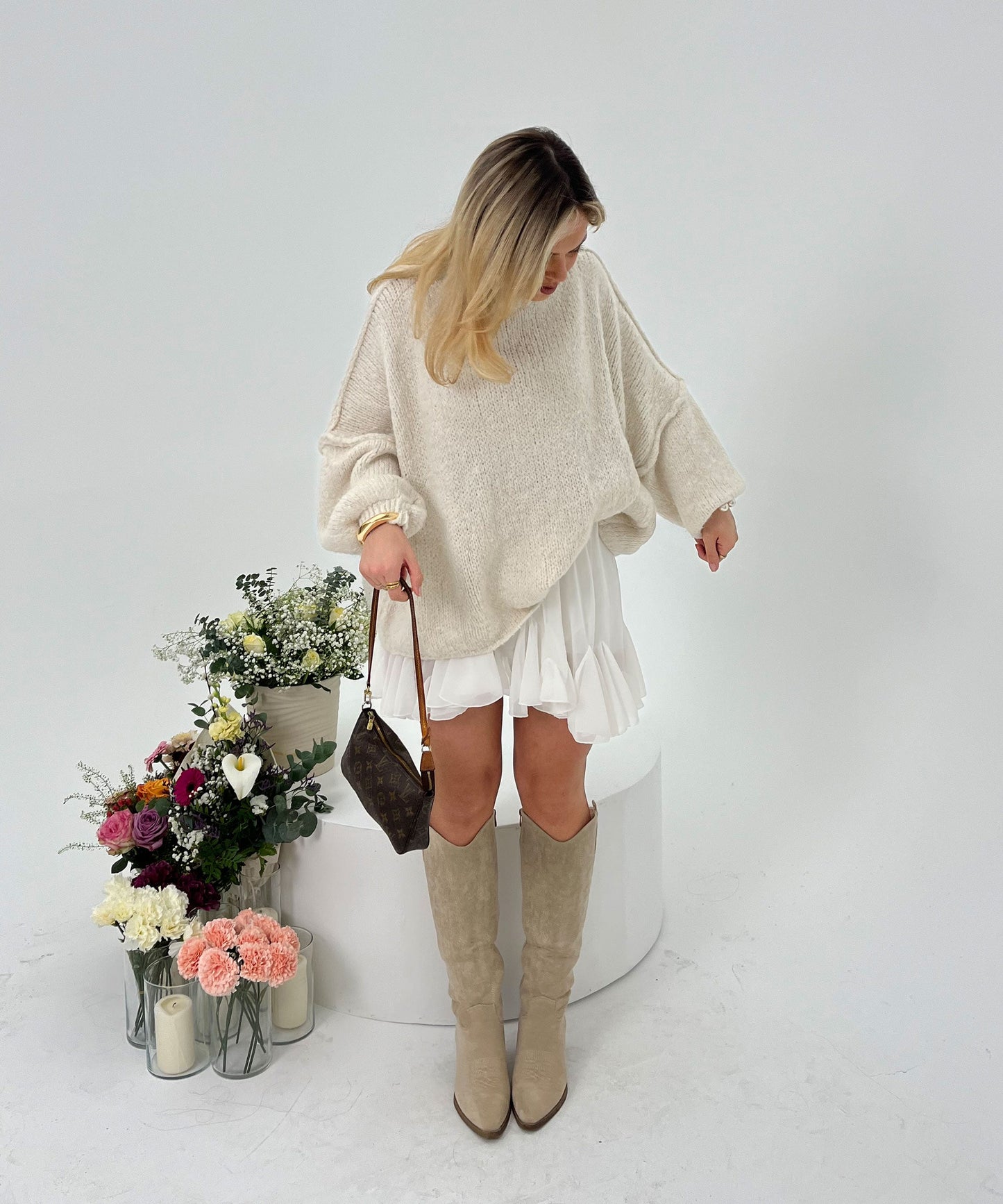 Oversize Pullover Nata Beige 3