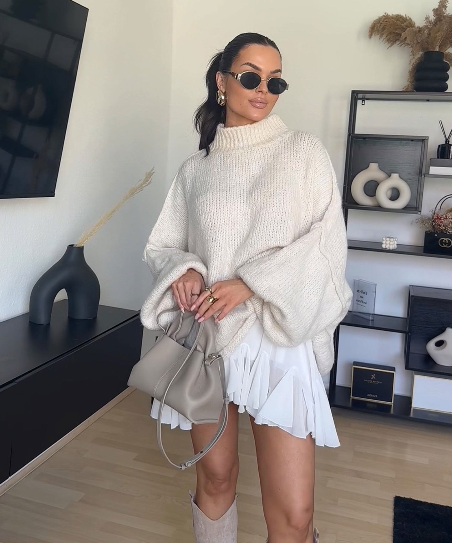 Oversize Pullover Nata Beige 4