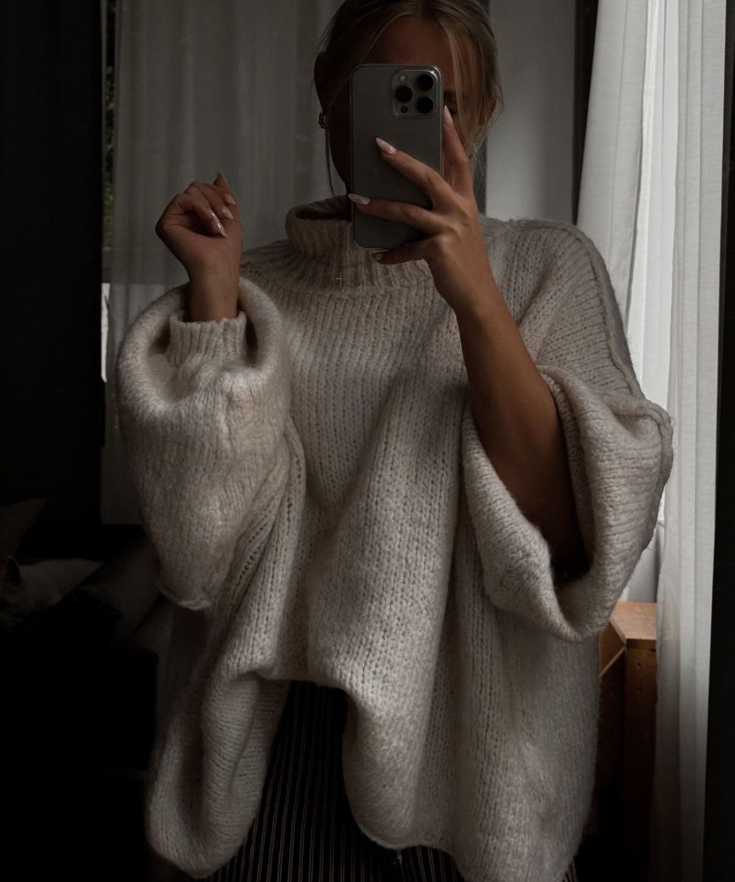 Oversize Pullover Nata Beige 5