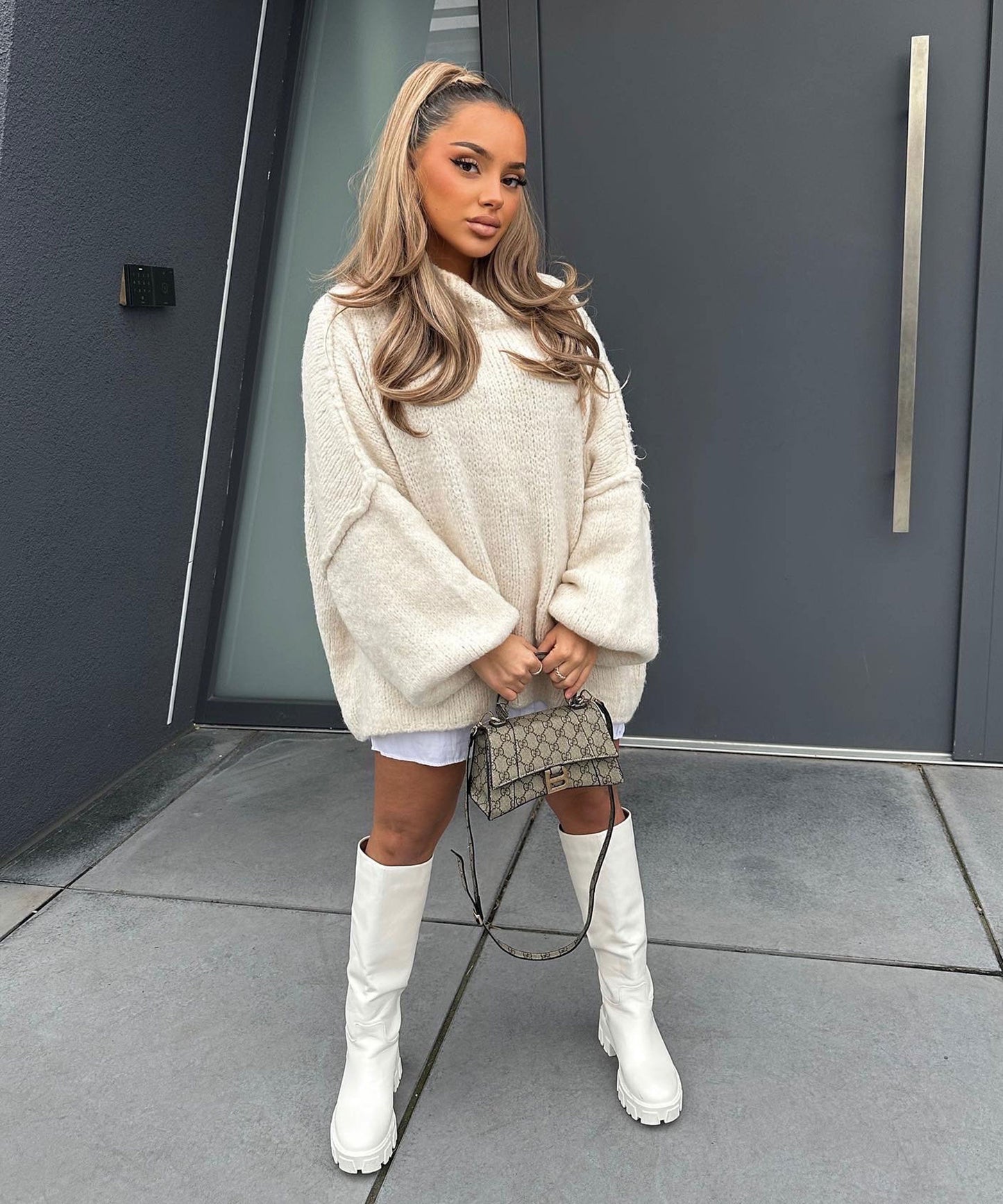Oversize Pullover Nata Beige 6