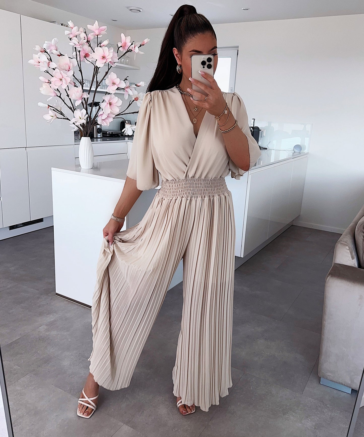 Plissee Einteiler Ambre Beige 7