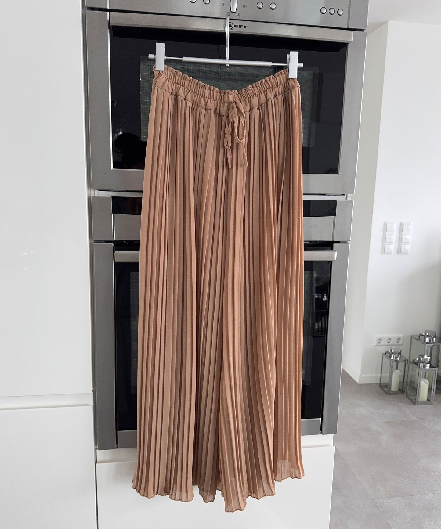 Plissee Hose Mira Camel 6