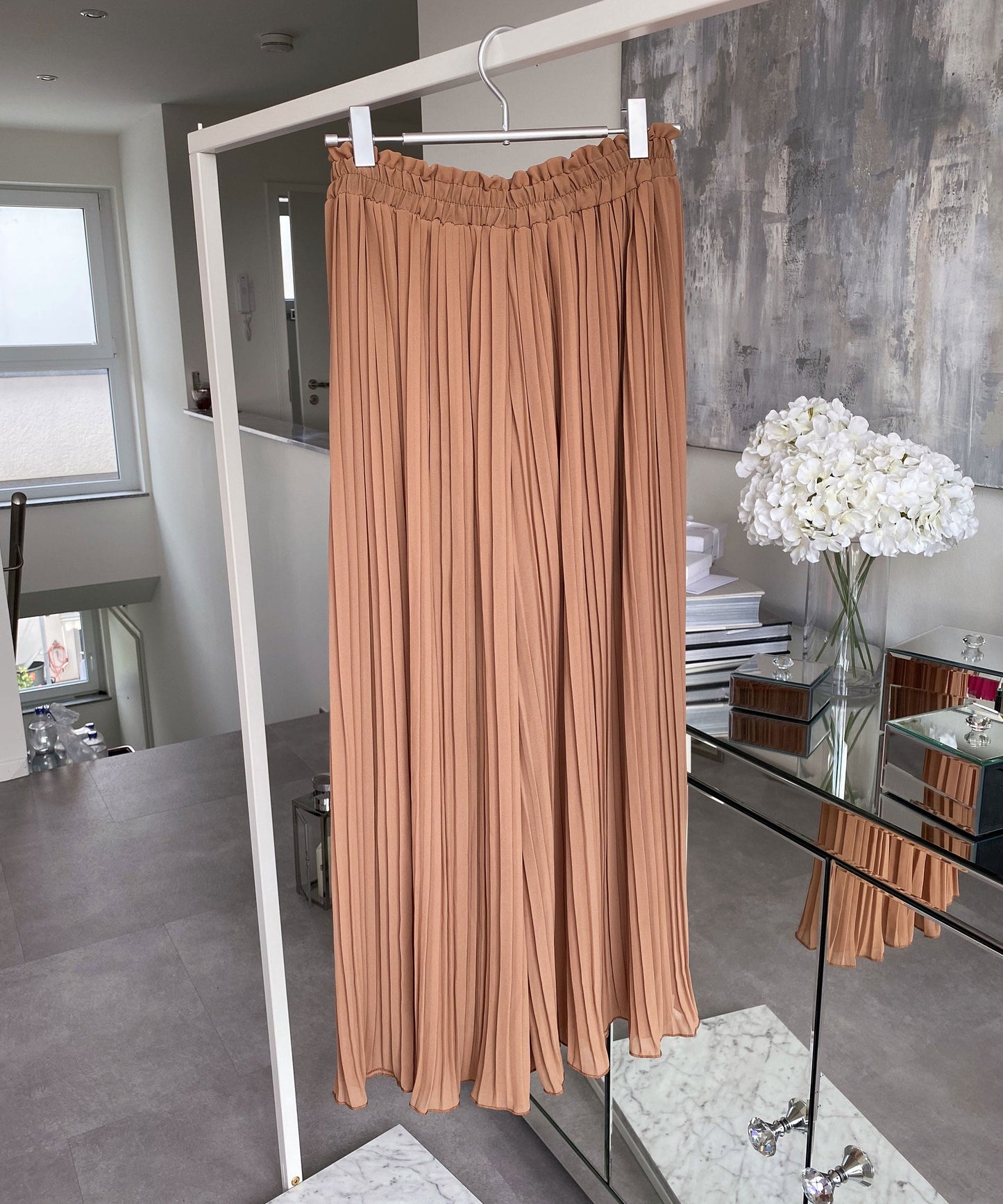 Plissee Hose Mira Camel 7