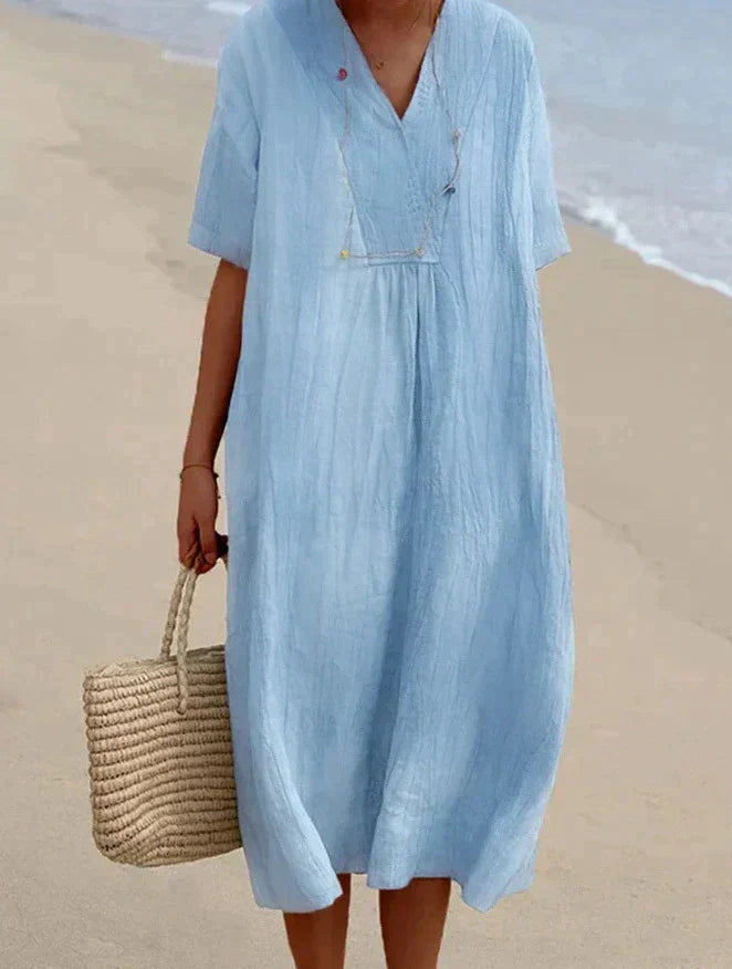 Sommerkleid aus Baumwoll-Leinen - Aria, 2025 Kollektion 0