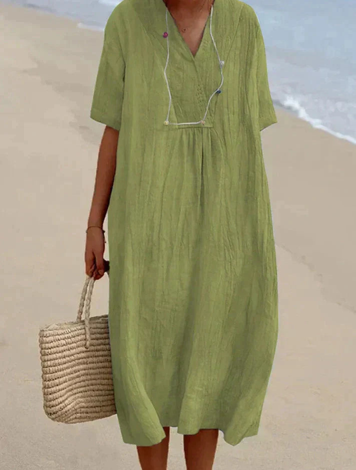 Sommerkleid aus Baumwoll-Leinen - Aria, 2025 Kollektion 1