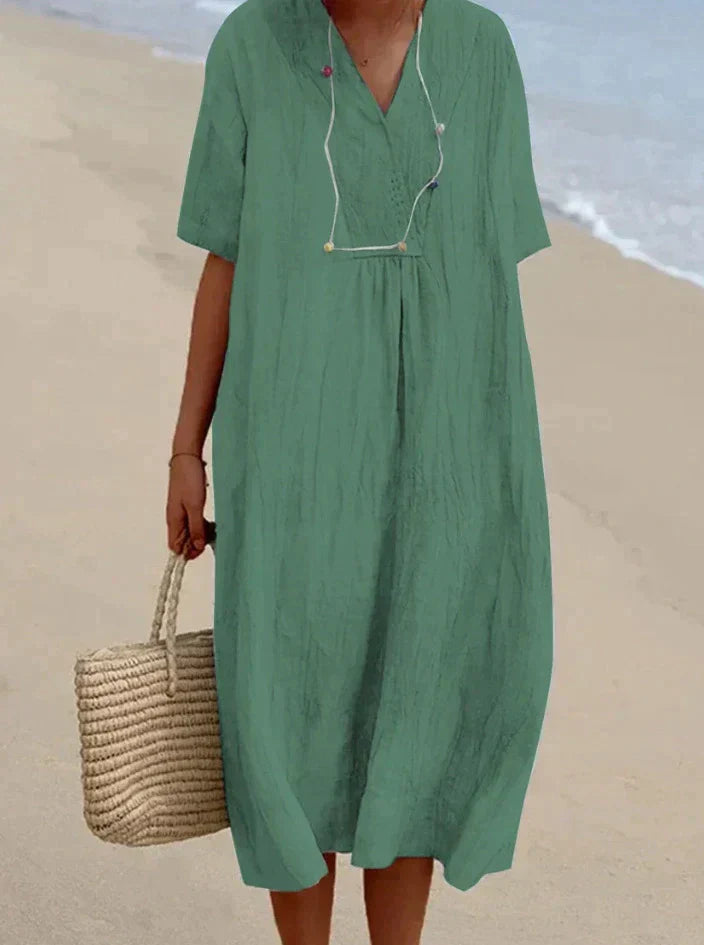 Sommerkleid aus Baumwoll-Leinen - Aria, 2025 Kollektion 2