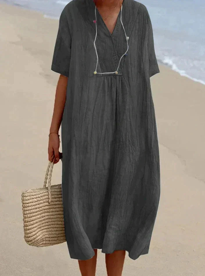 Sommerkleid aus Baumwoll-Leinen - Aria, 2025 Kollektion 3