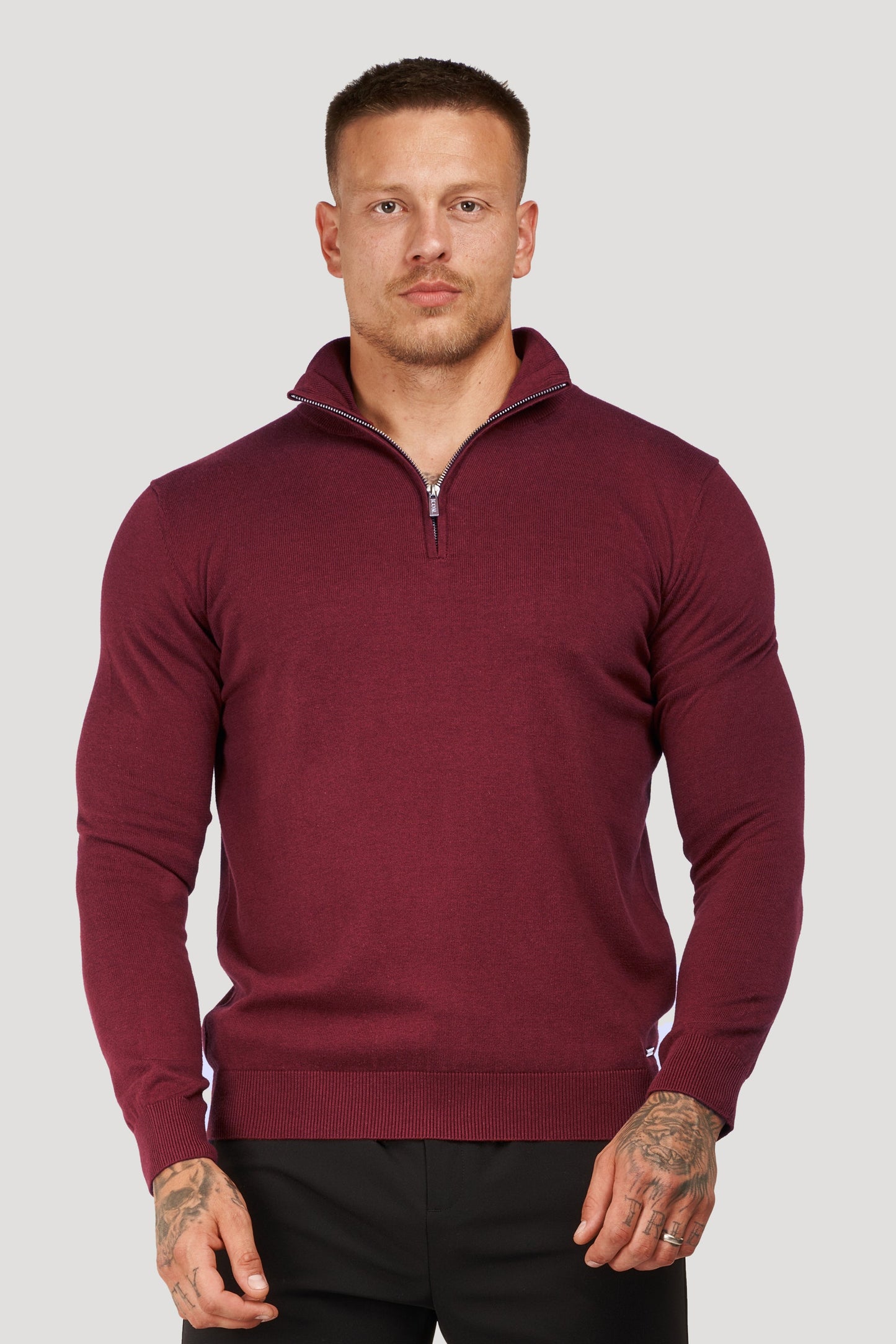 THE SANTONI HALF ZIP SWEATER 1