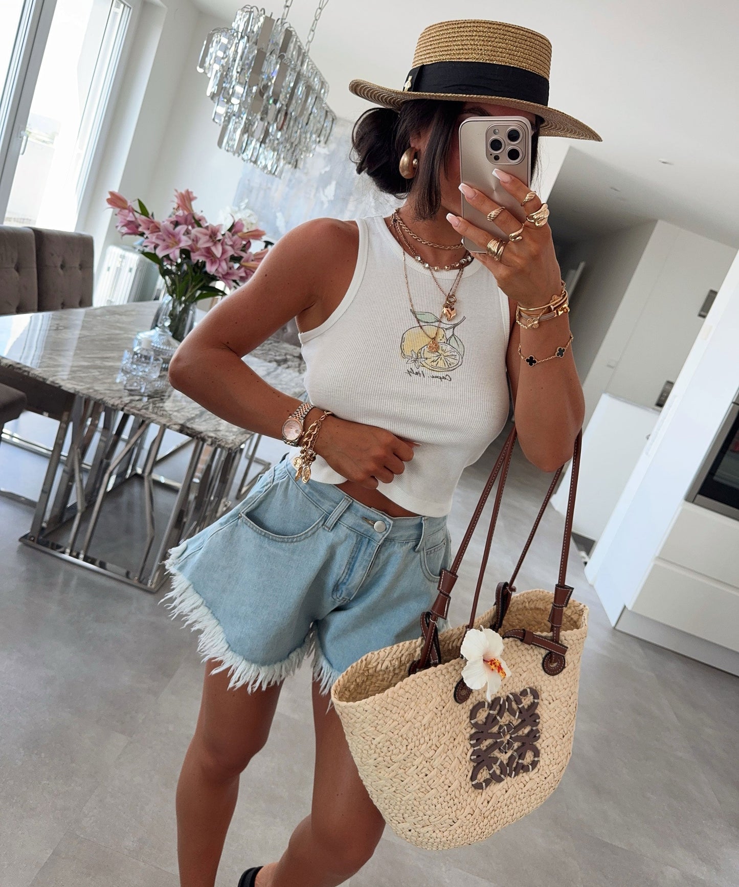 Top Capri Weiß 1