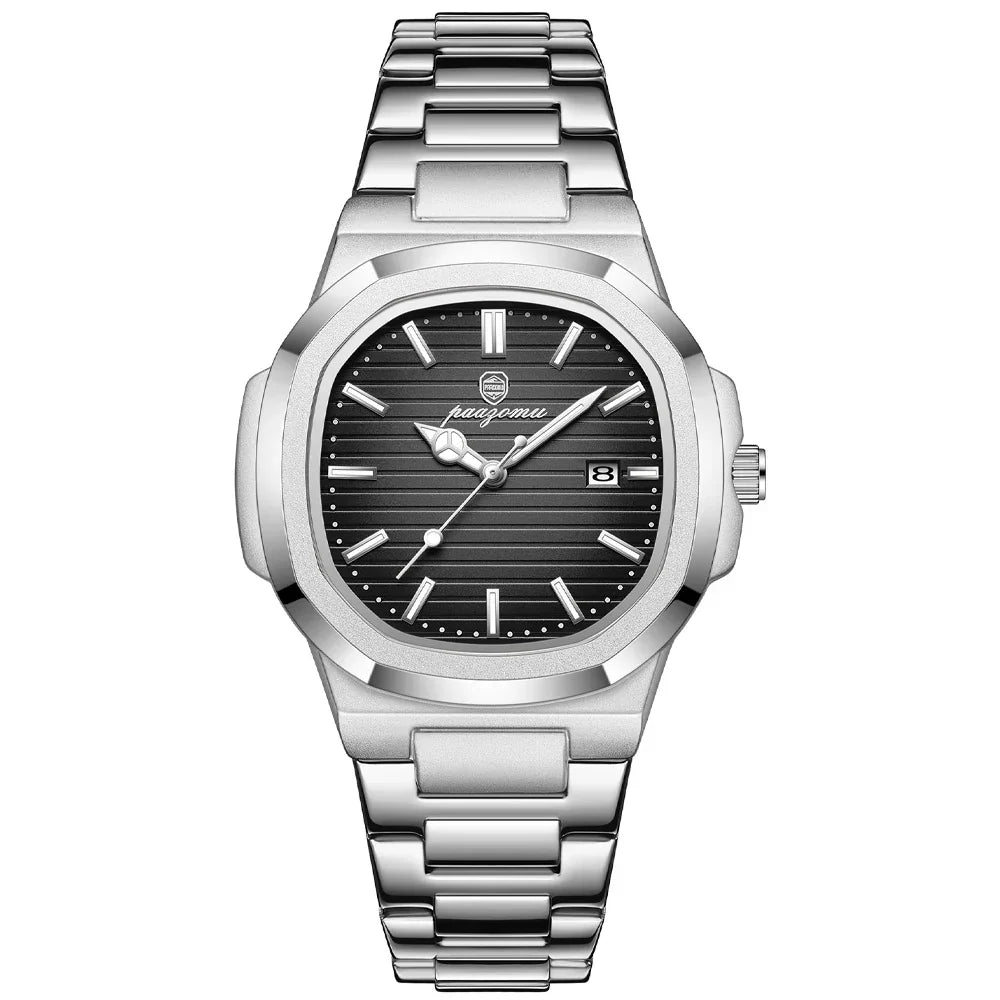 Elegante Herren Armbanduhr aus Edelstahl – Stilvoll & Klassisch