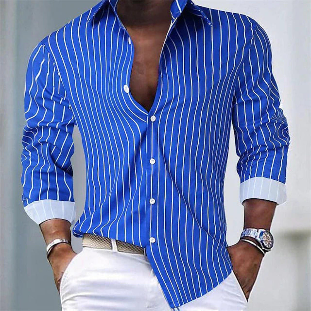 Dario Gestreiftes Herren Polo Sommer - Für Elegante Anlässe