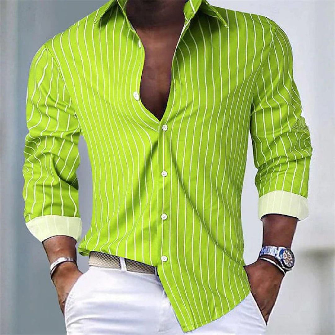 Dario Gestreiftes Herren Polo Sommer - Für Elegante Anlässe