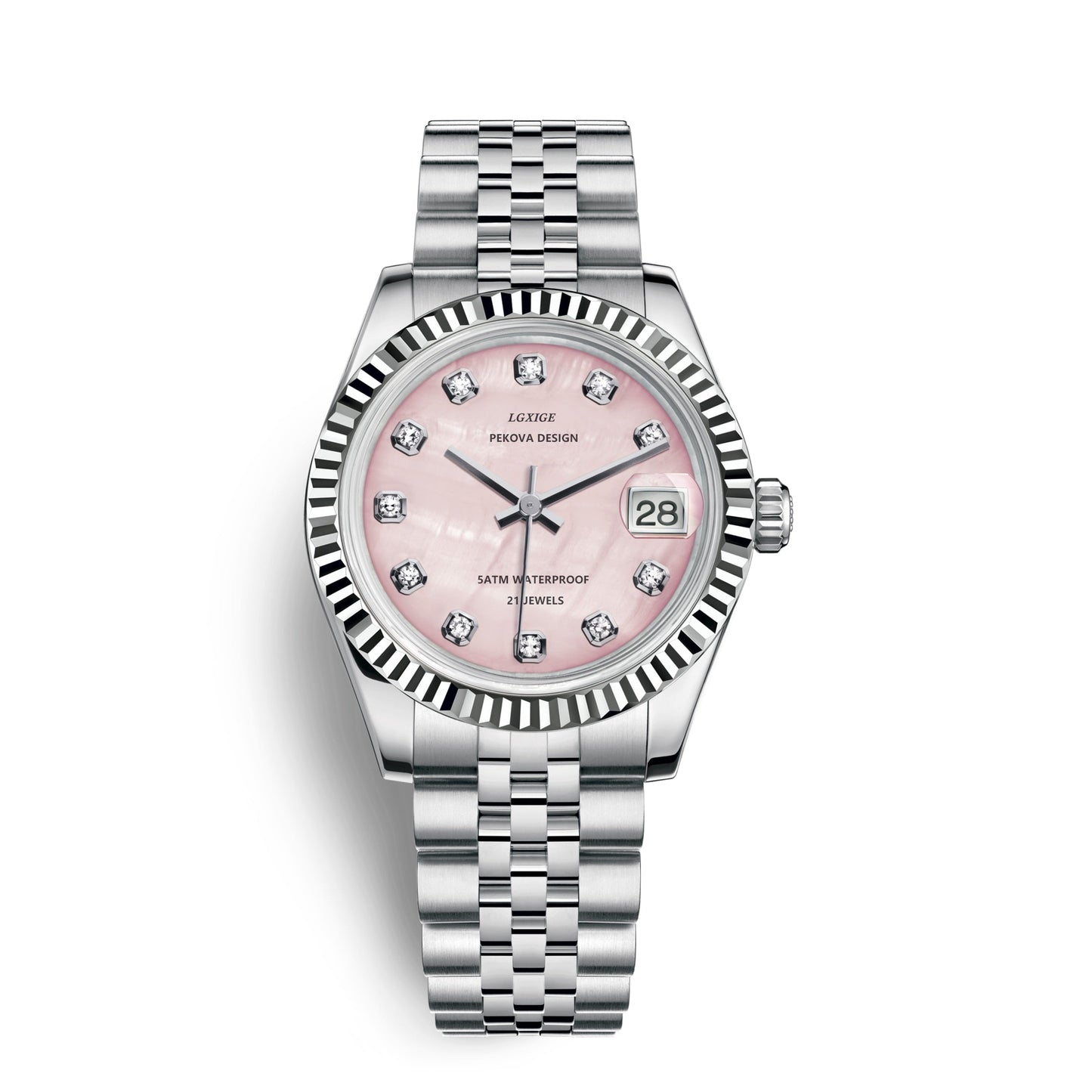 Edelstahl Armbanduhr "Femmina Classica no.296" 2
