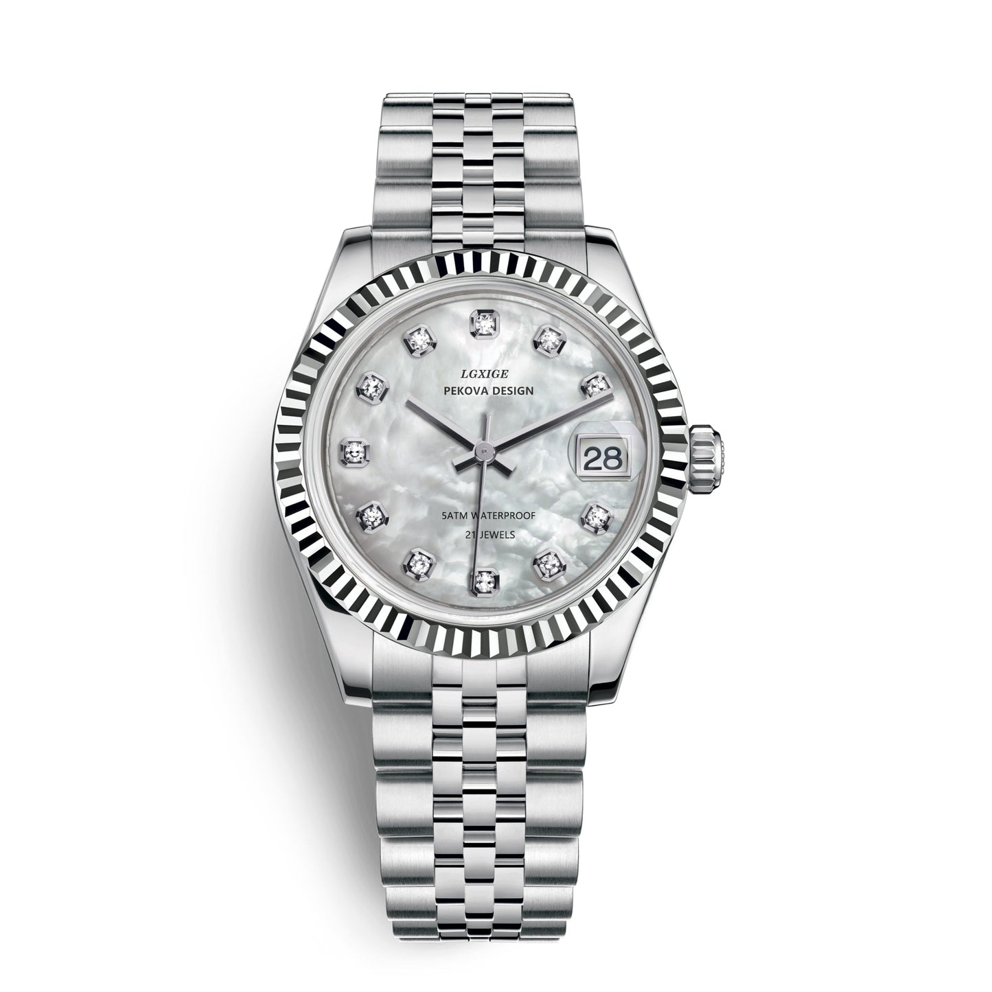 Edelstahl Armbanduhr "Femmina Classica no.296" 6