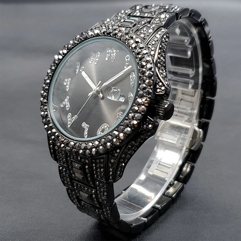 Edelstahl Armbanduhr "Orologi Con Diamanti no.338" 4