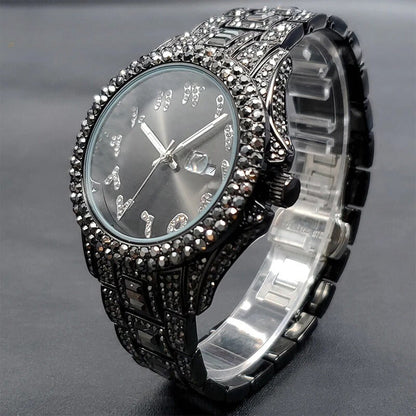 Edelstahl Armbanduhr "Orologi Con Diamanti no.338" 4