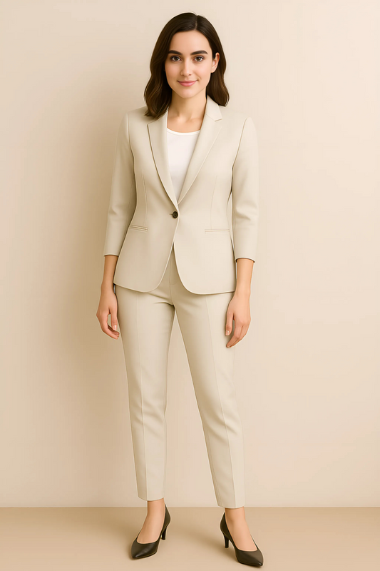 Zweiteiliges Damen Anzug Set – Blazer & Hose für Business, Büro & elegante Anlässe