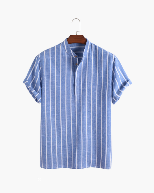 Herren Polo Shirt Blau Größe M 100% Bio-Baumwolle-1