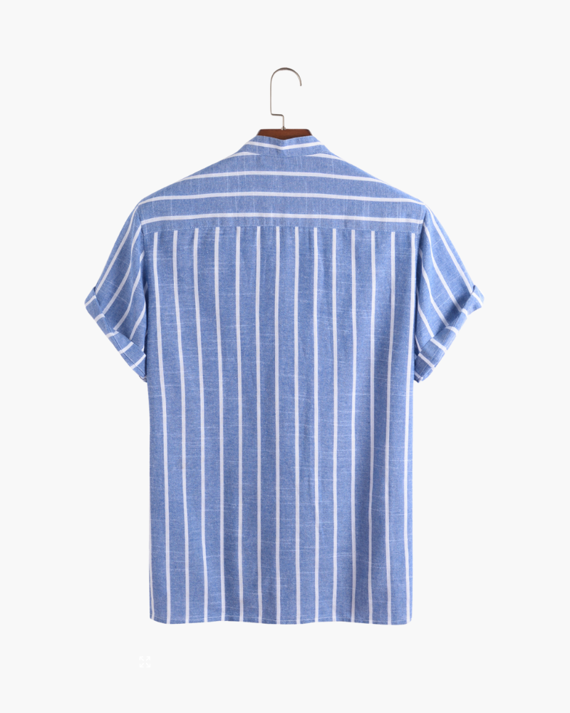 Herren Polo Shirt Blau Größe M 100% Bio-Baumwolle-4